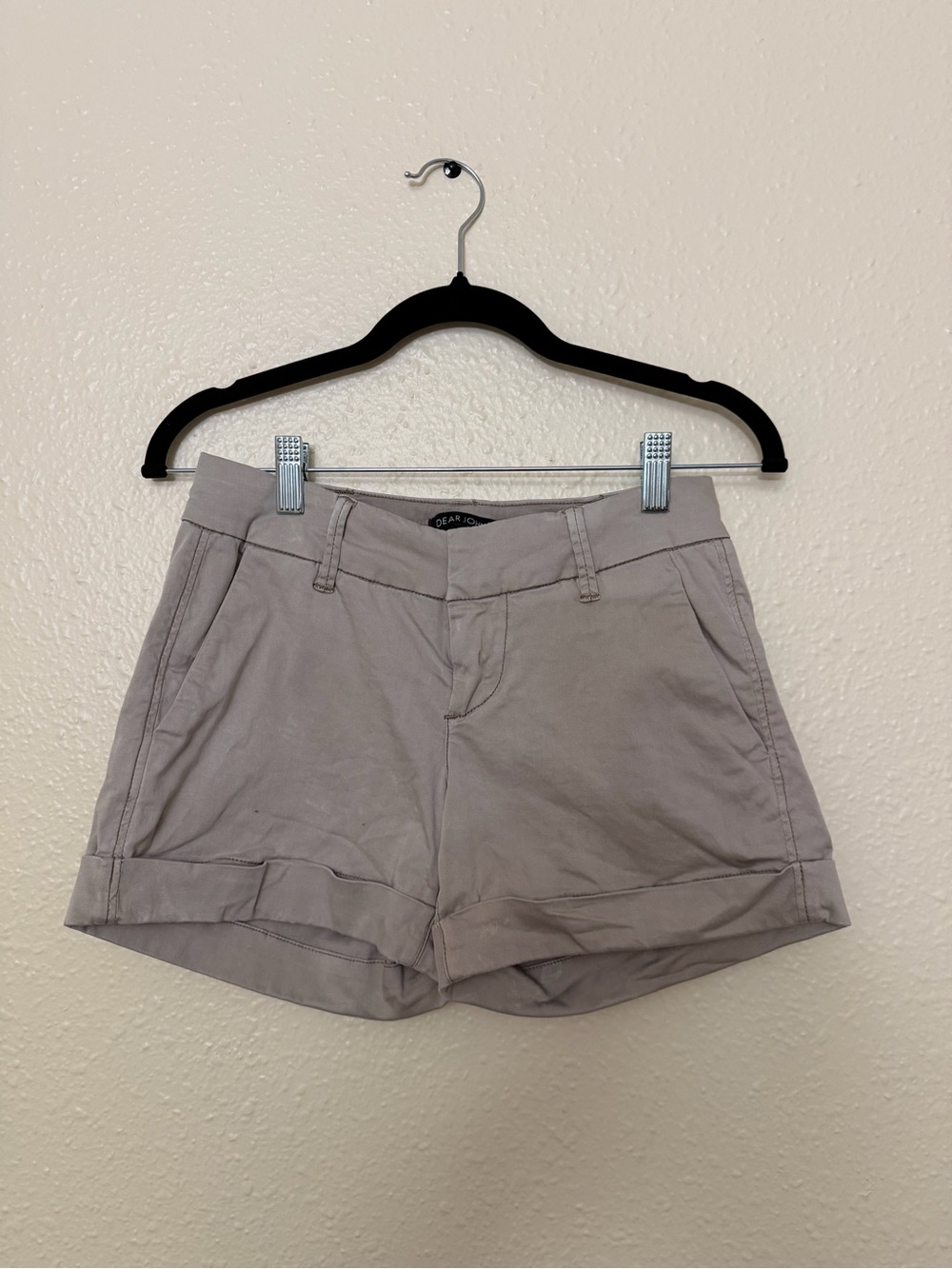 Dear John Taupe Roll-Hem Women's Shorts